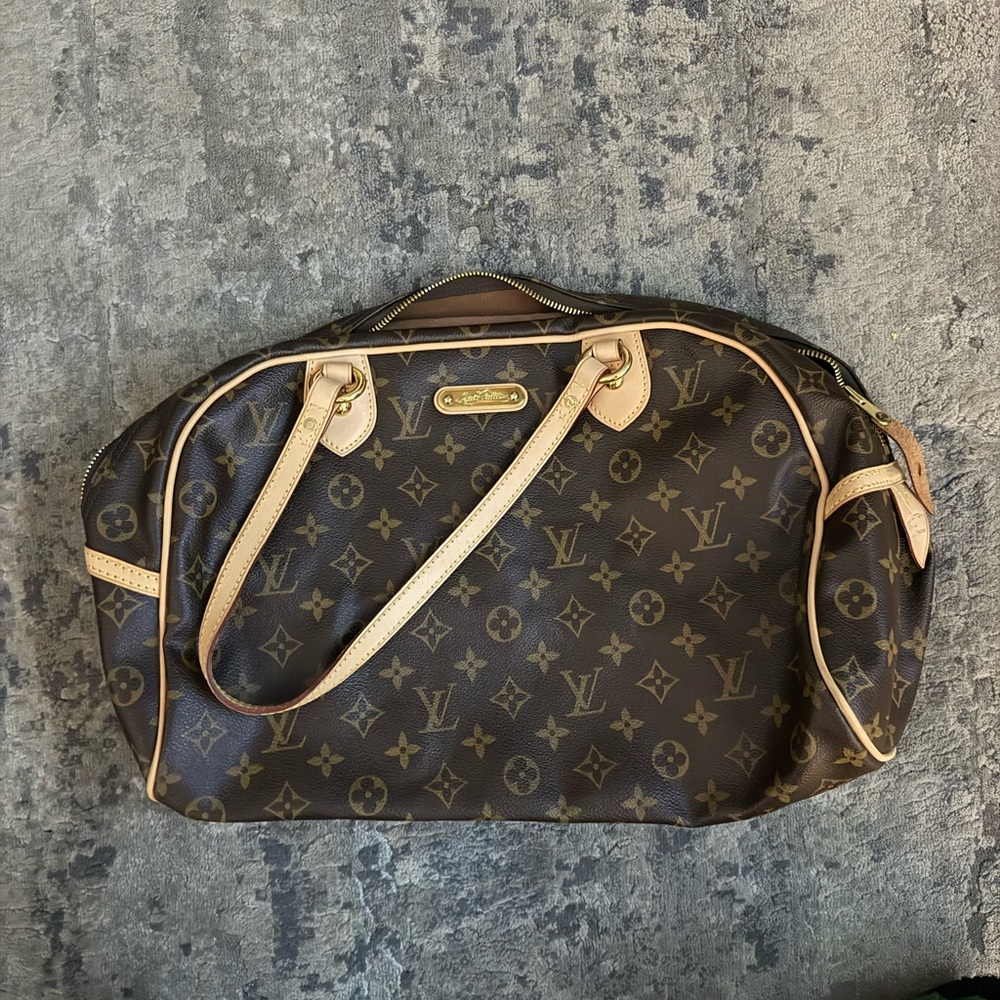 Louis Vuitton Monogram Bag with Brown Interior